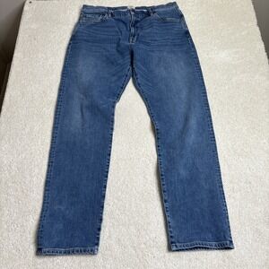 Flint And Tinder Straight Fit Jeans Mens 36x32 Blue Stretch Denim Medium Wash